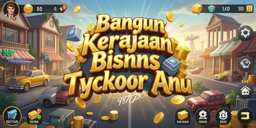Tangkapan layar dari gameplay 987UP yang menampilkan pengelolaan bisnis Tycoon.